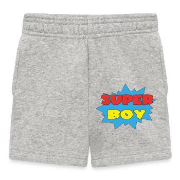 SUPER BOY - Baby Shorts - heather grey - Front
