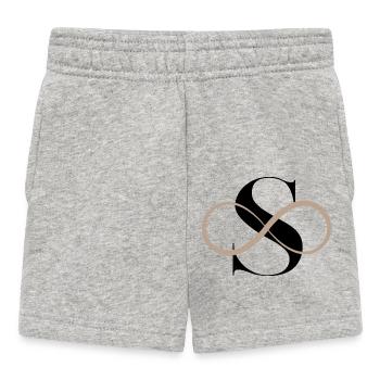 Lettre s infinie - Short Bébé - gris chiné - Devant