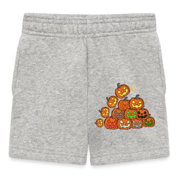 Tour citrouille - Short Bébé - gris chiné - Devant