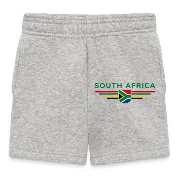 I Love South Africa Outfit T-Shirt Design Gift - Baby Shorts - heather grey - Front