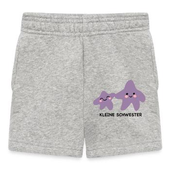 Kleine schwester - Baby Shorts - Grau meliert - Vorne