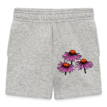 Échinacée - Fleur - Short Bébé - gris chiné - Devant