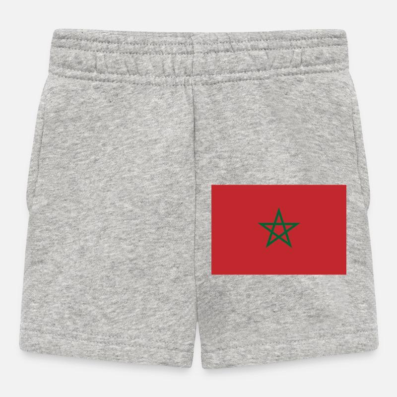 Maroc - Short Bébé - gris chiné