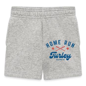 H.O.M.E RUN TURLEY MANNHEIM - Short Bébé - gris chiné - Devant