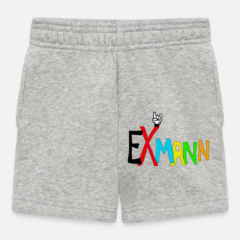 exmann - Baby Shorts - Grau meliert