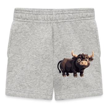Taurus Comic - Baby Shorts - heather grey - Front