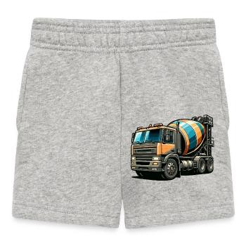 Zementmischer groß - Baby Shorts - Grau meliert - Vorne