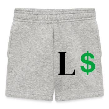 Lettre l dollar - Short Bébé - gris chiné - Devant