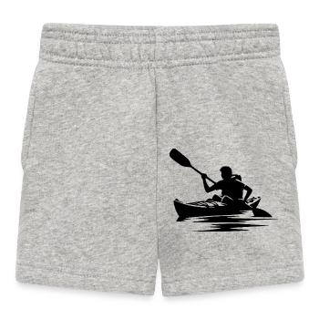 Whitewater Canoe Club Kayak Hike - Baby Shorts - heather grey - Front
