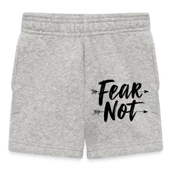 Fear not - Baby Shorts - heather grey - Front