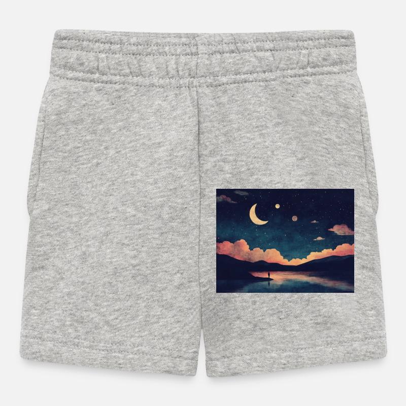 Le lac - Short Bébé - gris chiné