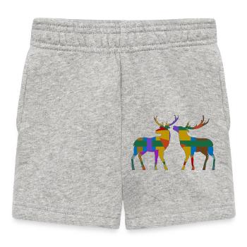Deer - Baby Shorts - heather grey - Front