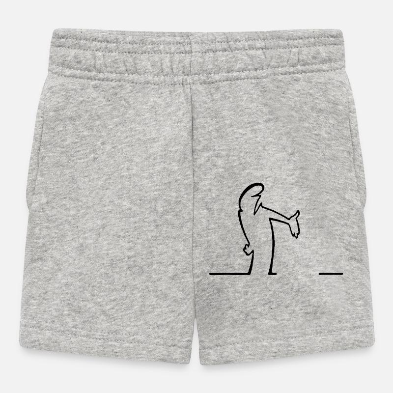 die Linie - Baby Shorts - Grau meliert