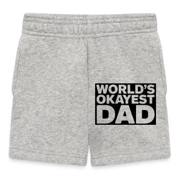 Le papa le plus discret du monde - Short Bébé - gris chiné - Devant