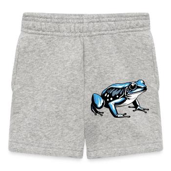 Grenouille - Mignon Amphibien Design - Short Bébé - gris chiné - Devant