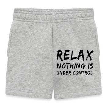relax, nothing is under control - Baby Shorts - heather grey - Front