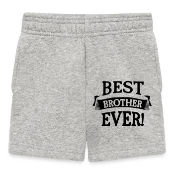 best brother ever - Baby Shorts - heather grey - Front