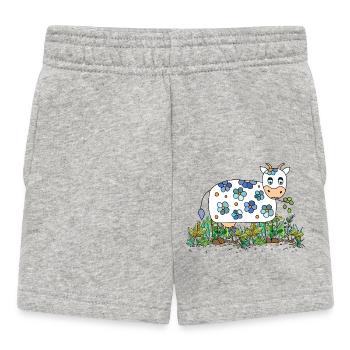 Cow - Baby Shorts - heather grey - Front