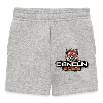 Cancun 2025 Party Fuchs - Baby Shorts - Grau meliert - Vorne