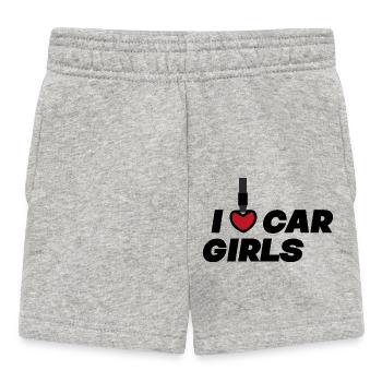 J’aime les filles de voiture / Auto Tuning Designs - Short Bébé - gris chiné - Devant