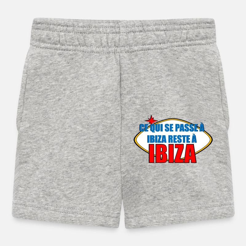 Ibiza - Short Bébé - gris chiné