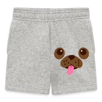 Carlin Visage - Short Bébé - gris chiné - Devant