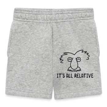 Physik Chemie Einstein Erdkunde Welt Theorie - Baby Shorts - Grau meliert - Vorne