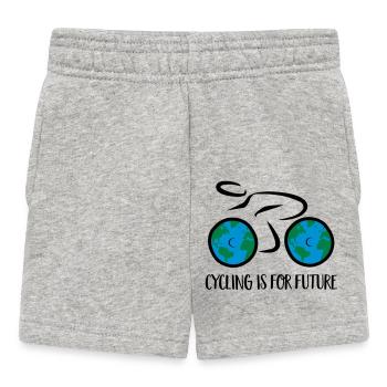 bicycle - Baby Shorts - heather grey - Front