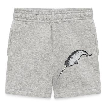 Narwal / Narwhal Design I - Short Bébé - gris chiné - Devant