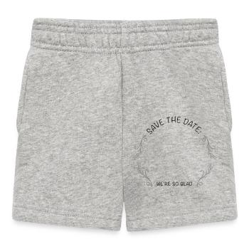 SAVE THE DATE | Indique la date. - Short Bébé - gris chiné - Devant