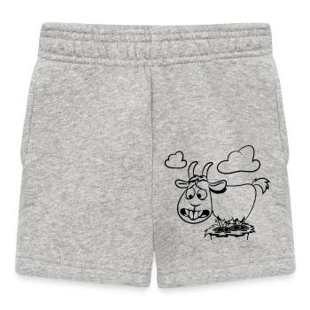 Les chèvres grimpent - Short Bébé - gris chiné - Devant