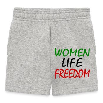 Women life freedom iran - Short Bébé - gris chiné - Devant