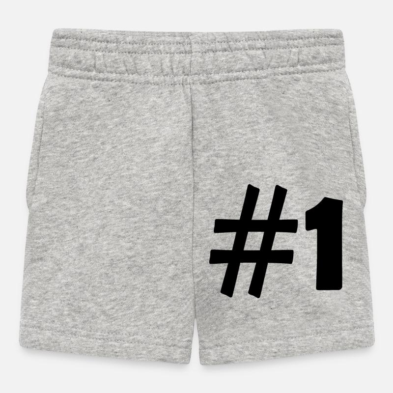 #1 - Baby Shorts - heather grey