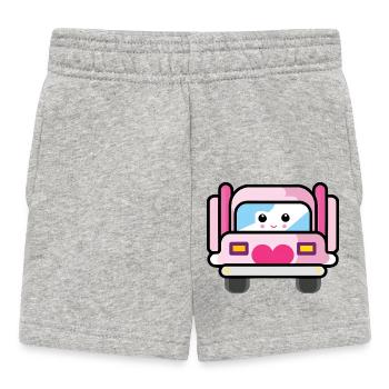 truck lkw busfahrer fernfahrer frauen design - Baby Shorts - Grau meliert - Vorne