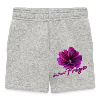Freya Geburtstag Freya - Baby Shorts - Grau meliert - Vorne