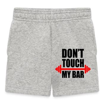 Dont touch my bar - Baby Shorts - heather grey - Front