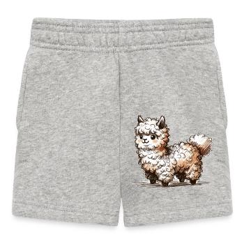Lama - Baby Shorts - Grau meliert - Vorne