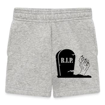 Monster Zombie Hand - Baby Shorts - heather grey - Front