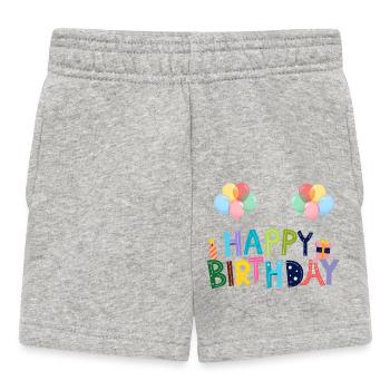 Bon anniversaire - Short Bébé - gris chiné - Devant