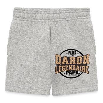 Die "Legendäre Säule Daron: Familie" - Baby Shorts - Grau meliert - Vorne