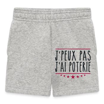 Ich kann keine Töpferei haben | Töpfer - Baby Shorts - Grau meliert - Vorne
