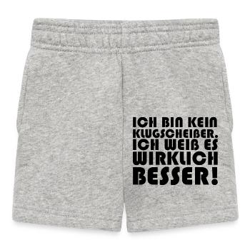 Dicton drôle image humour drôle idée cadeau - Short Bébé - gris chiné - Devant
