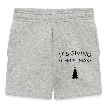 C’est donner Noël - Short Bébé - gris chiné - Devant