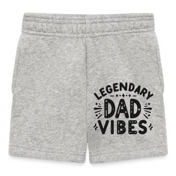 Legendäre Dad-Vibes - Baby Shorts - Grau meliert - Vorne
