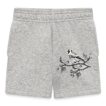 Oiseau - Short Bébé - gris chiné - Devant