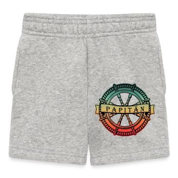 Nordstyle Papitän Ankerdesign No. 1 City - Baby Shorts - Grau meliert - Vorne
