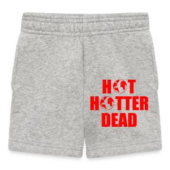 Hot hotter dead - Baby Shorts - heather grey - Front