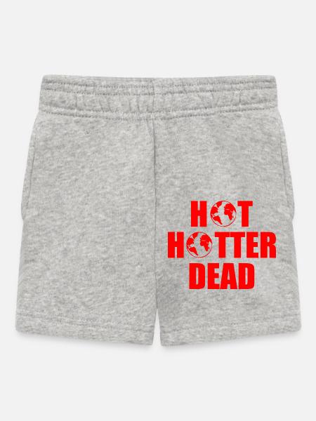 Hot hotter dead - Baby Shorts - Grau meliert