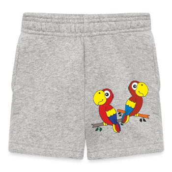Amis perroquets - Short Bébé - gris chiné - Devant
