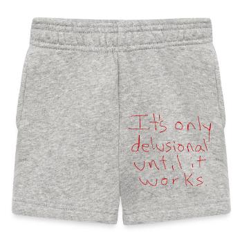 Byellas Wahnhafter Druck - Baby Shorts - Grau meliert - Vorne